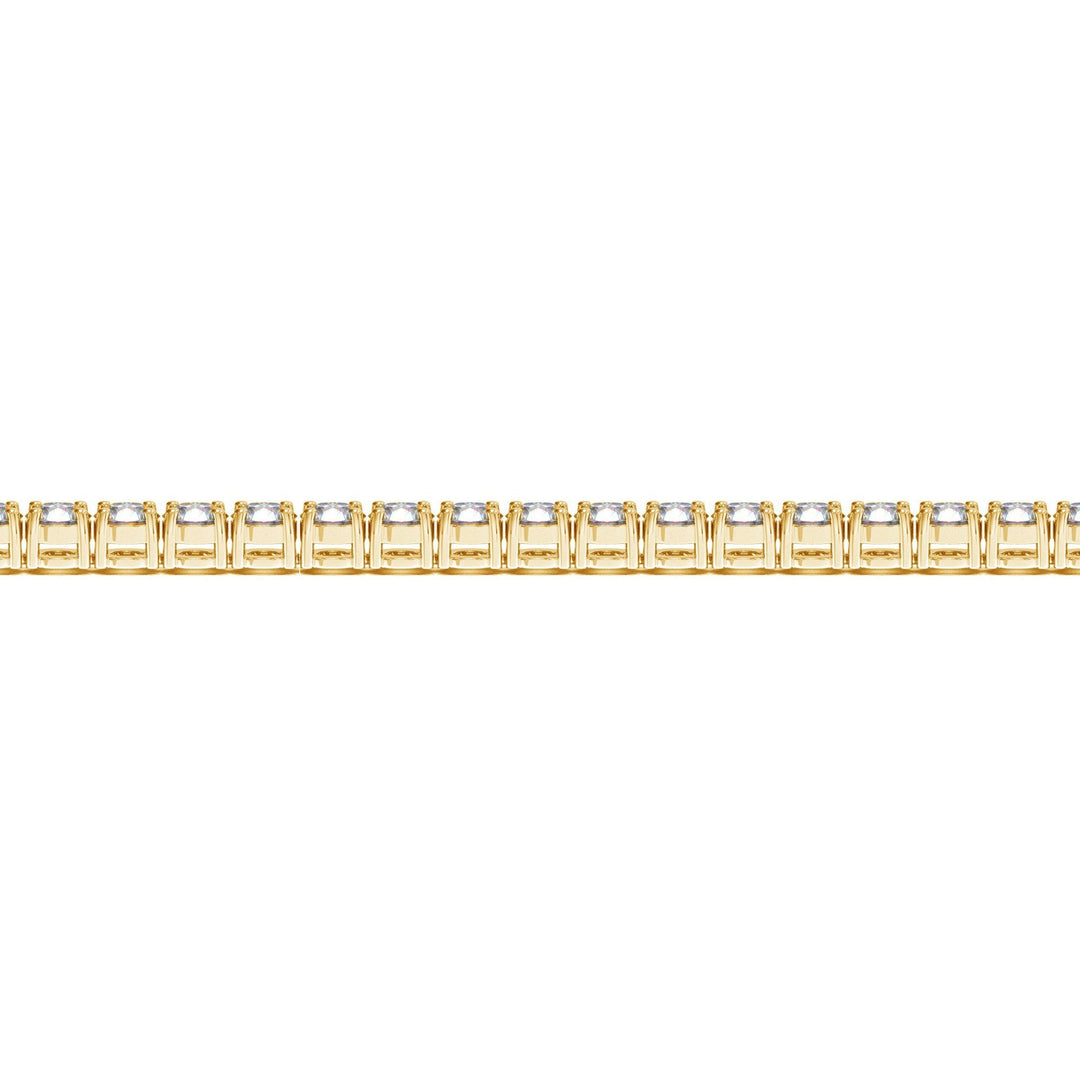 Lab Grown Round Diamond Tennis Bracelet in 14k Yellow Gold (7 cctw F/G  VS2/SI1)