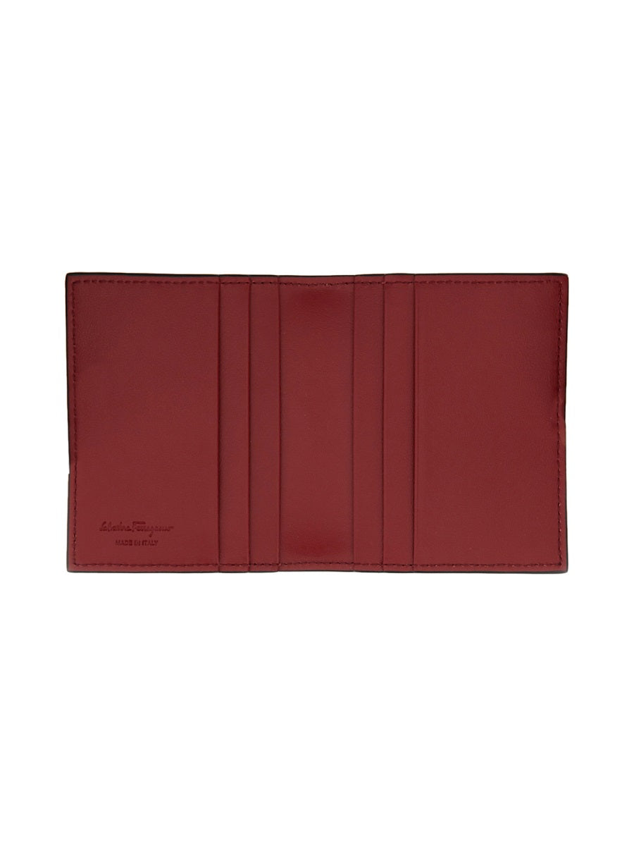 Ferragamo Men Portacarte In Pelle