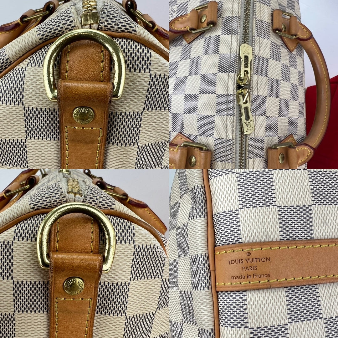 Louis Vuitton Speedy Bandoulière 30 Damier Azur preowned handbag – STORE 7994