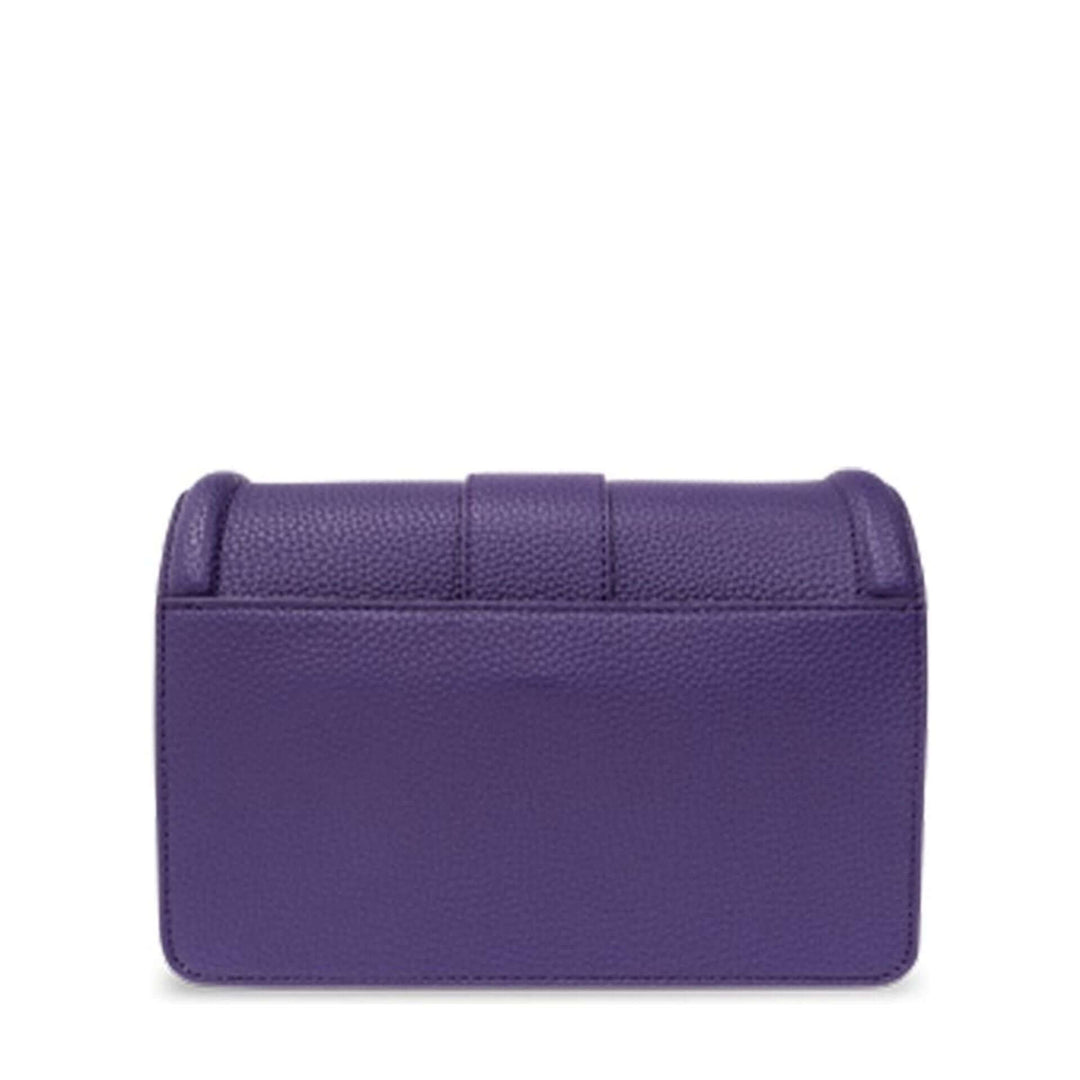 Purple handbag on a white background