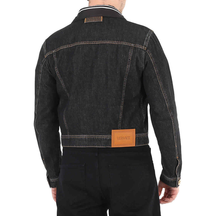 Versace Medusa Motif Denim Jacket Men