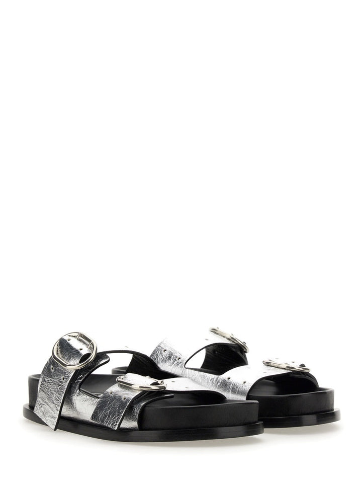 Jil Sander Women Leather Sandal With Buckle
