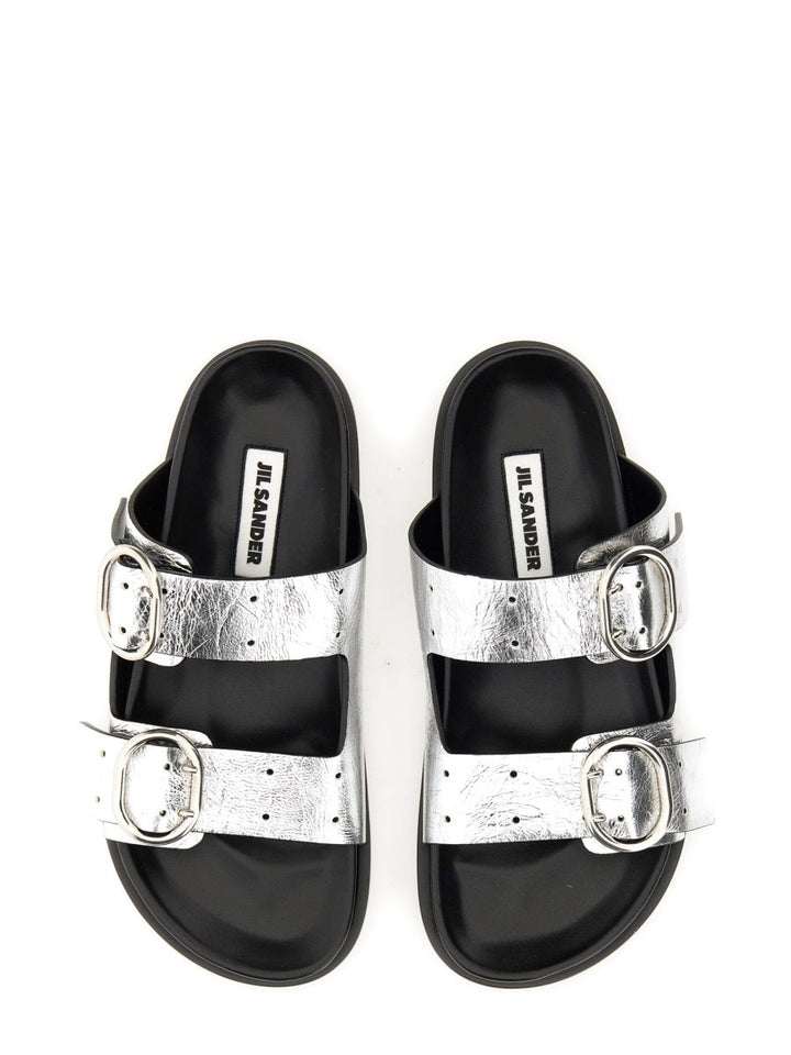 Jil Sander Women Leather Sandal With Buckle