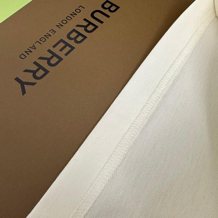 Burberry Cream T-Shirt Without Collar