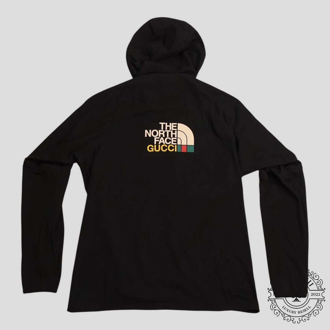 Gucci X The North Face Fleece Pullover Jacket in Black/Purple