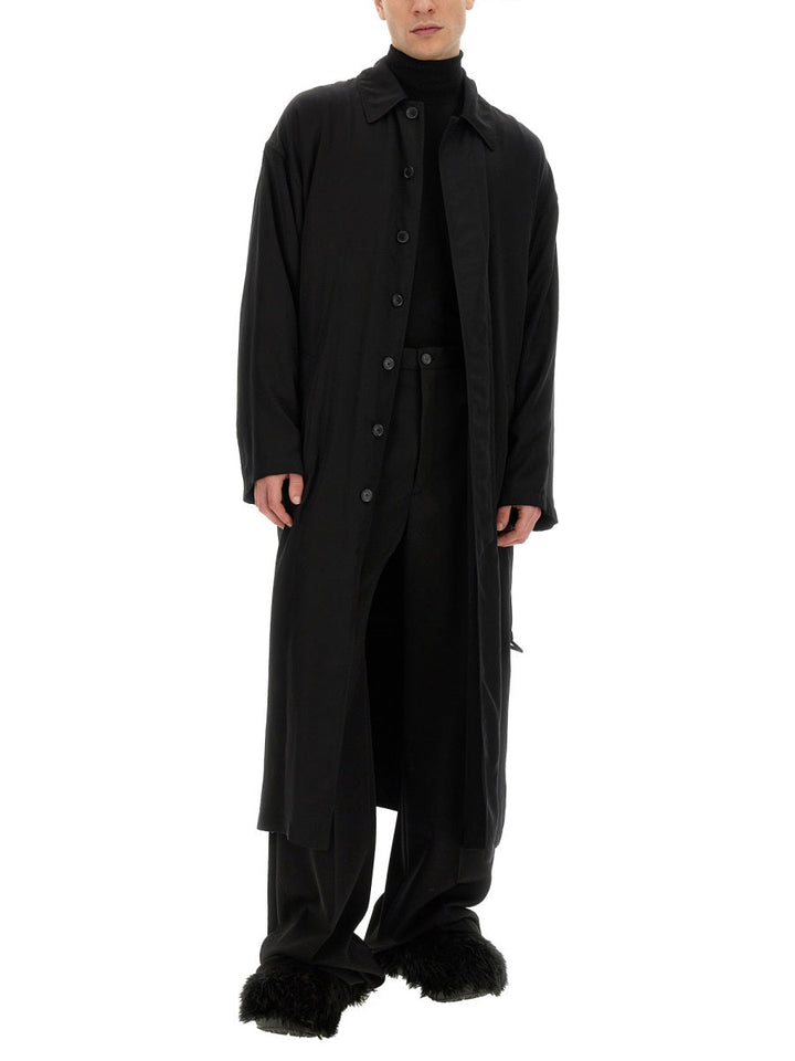 Balenciaga Men Belted Trench Coat
