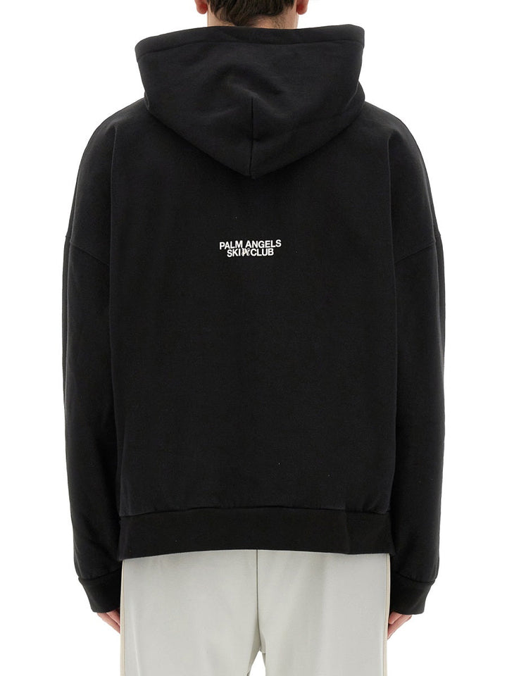 Palm Angels Men Palm Ski Club Print Sweatshirt