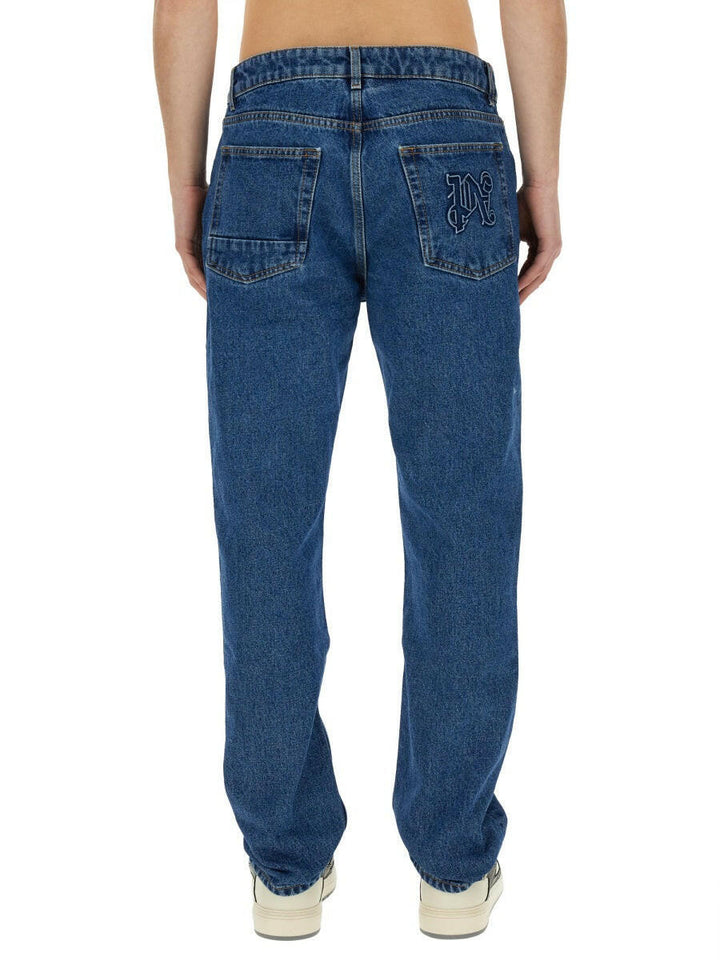 Palm Angels Men Straight Leg Jeans