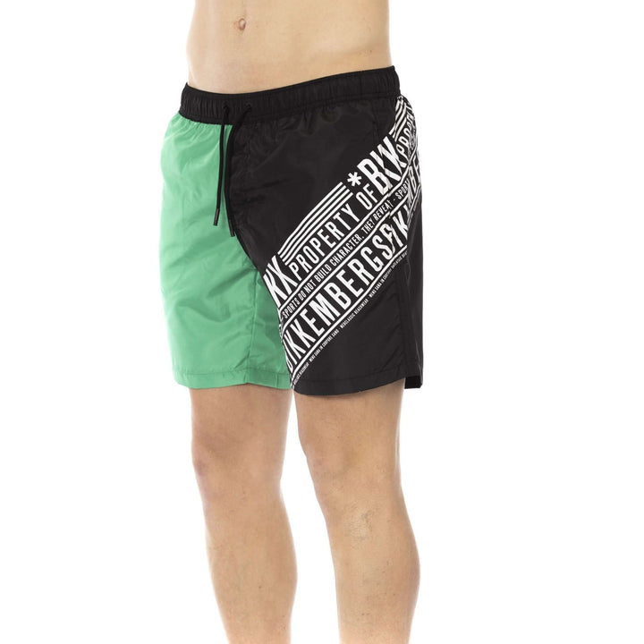 Men’s Bikkembergs beachwear and swimwear collection at STORE 7994 featuring modern swim trunks and sporty beach styles for summer.