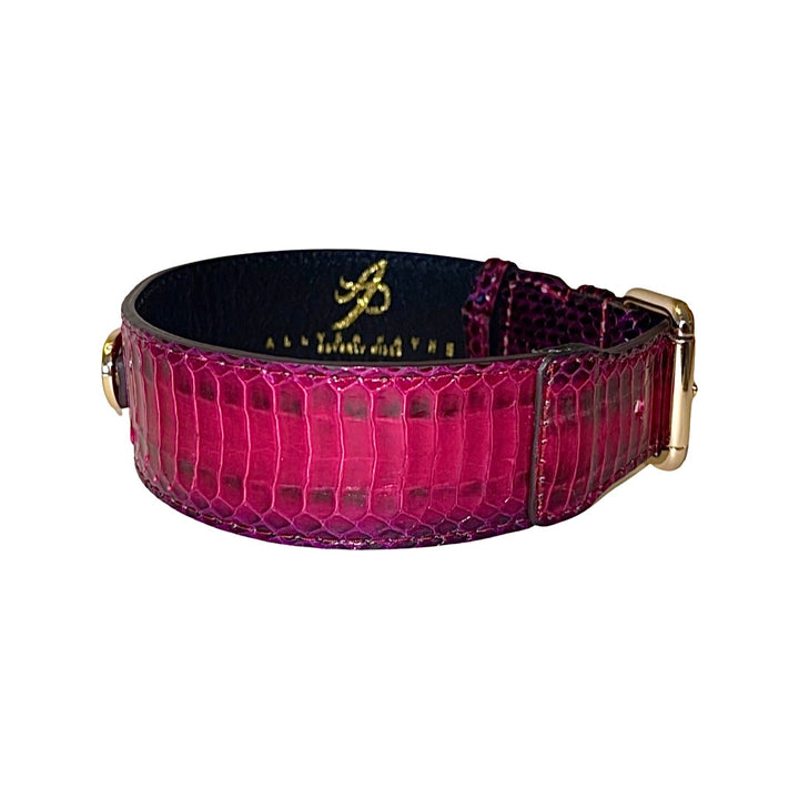 Ruby Red &amp; Purple Snake Classic Collar