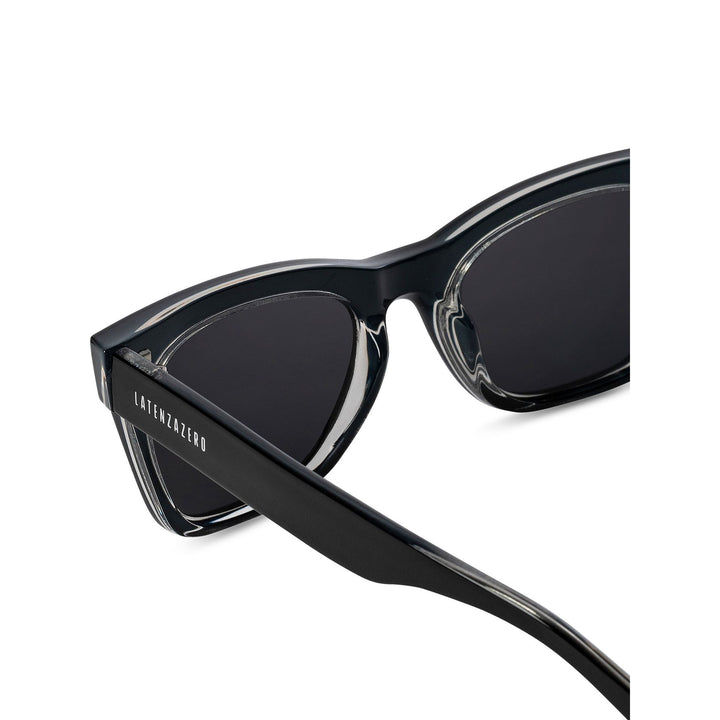 Black stylish Italian designed affordable sunglasses with UV protection.