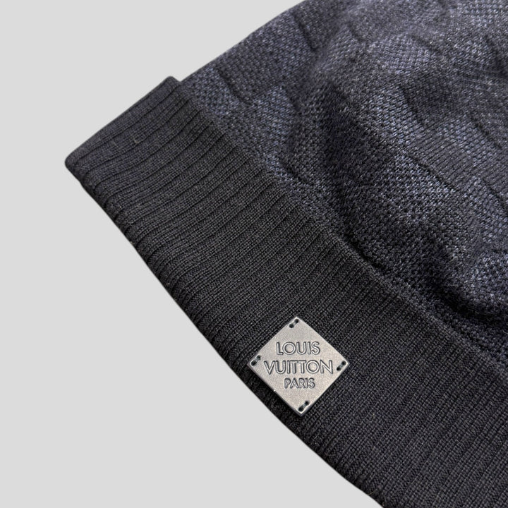 Louis Vuitton Damier Beanie in Navy