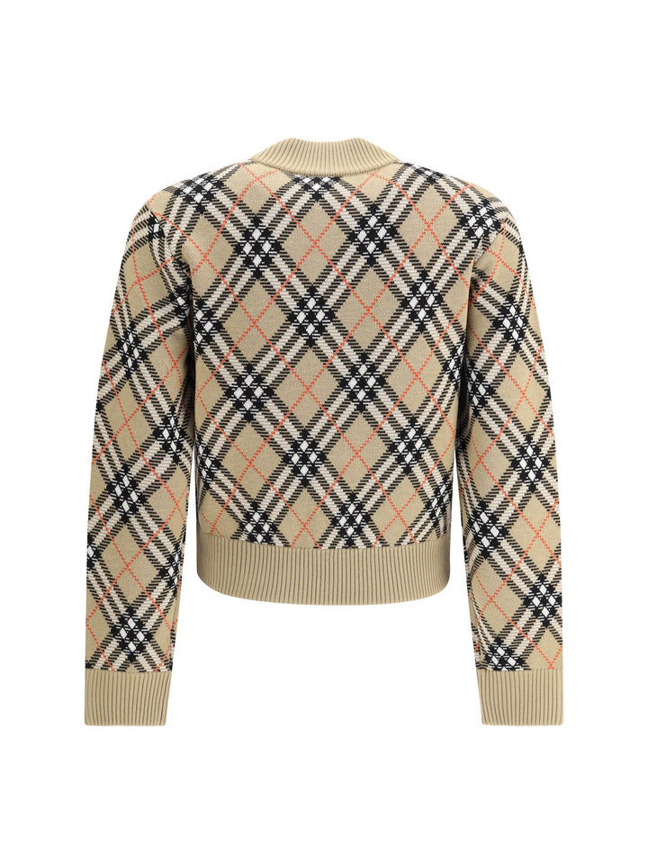 Burberry Women Check Cardigan