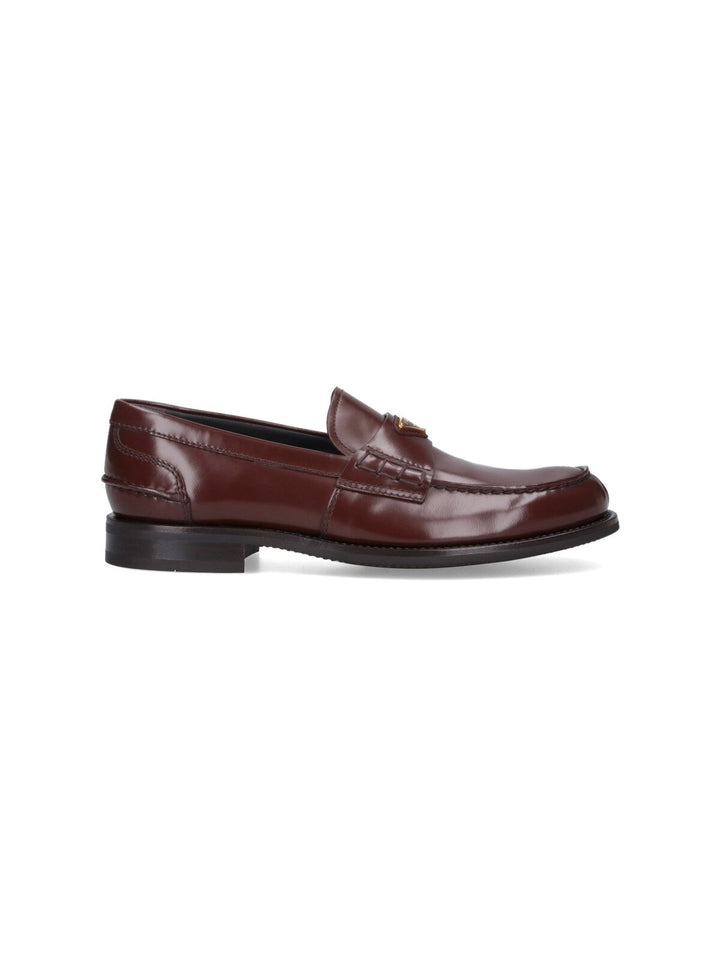 Prada Men Logo Loafers