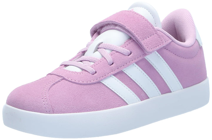 adidas Vl Court 3.0 Hook &amp; Loop Sneaker Bliss Lilac/White/Grey 13 US Unisex Little Kid