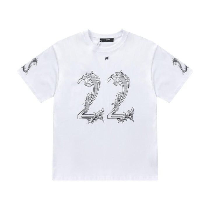 Amiri 22 White T-Shirt Without Collar