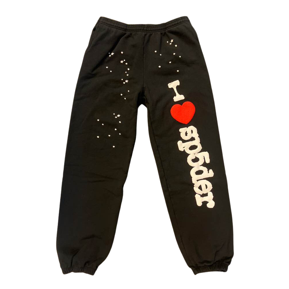 Sp5der I Love Sp5der Sweatpants Black