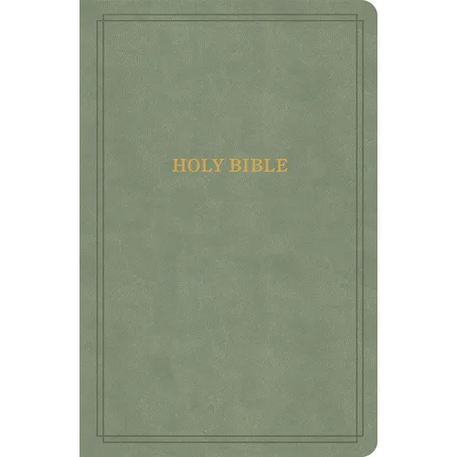 KJV Large Print Personal Size Reference Bible, Sage Suedesoft Leathertouch - Imitation Leather