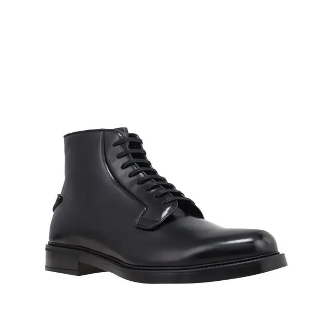 Prada Leather Lace-Up Boots Men