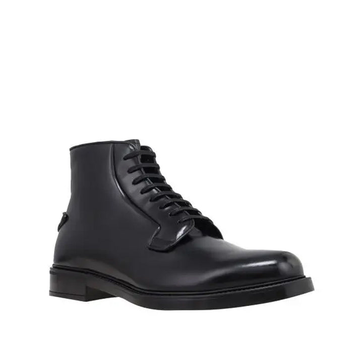Prada Leather Lace-Up Boots Men
