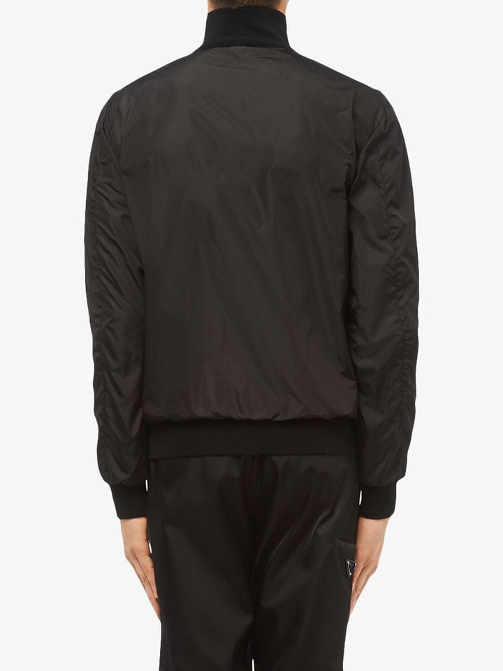 Prada Men Reversible Wool And Nylon Jacket