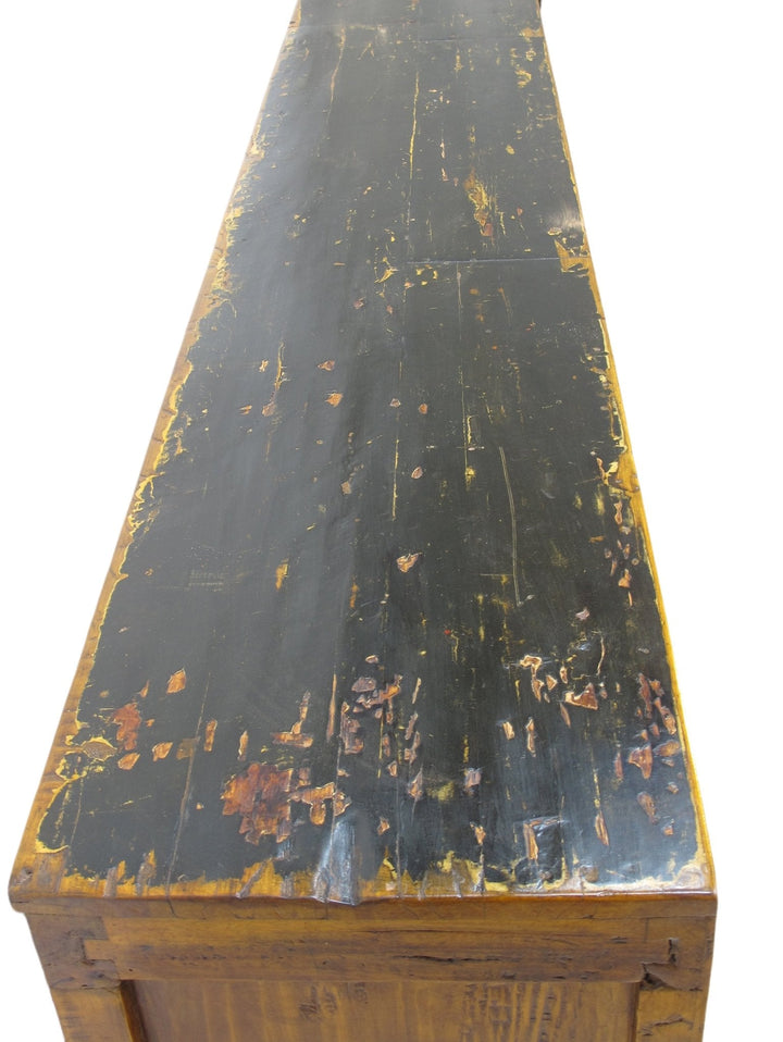 9 Feet Long Hand Painted Antique Asian Sideboard | Designer Sale