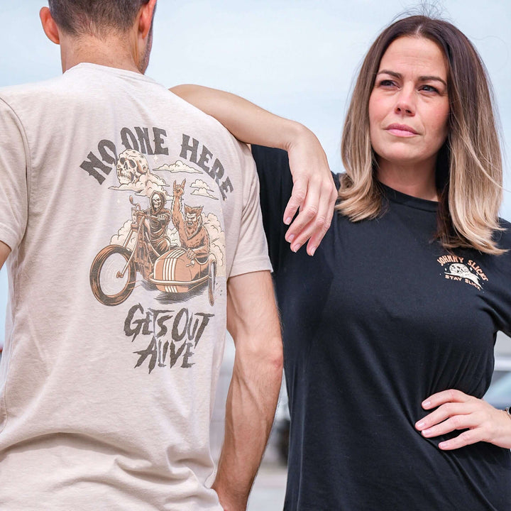 No one here gets out alive T-shirt