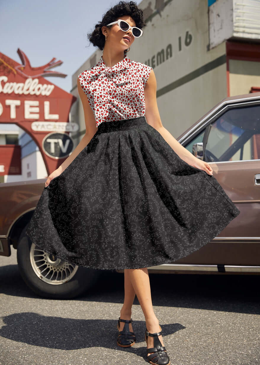 Music Notes Doris Skirt