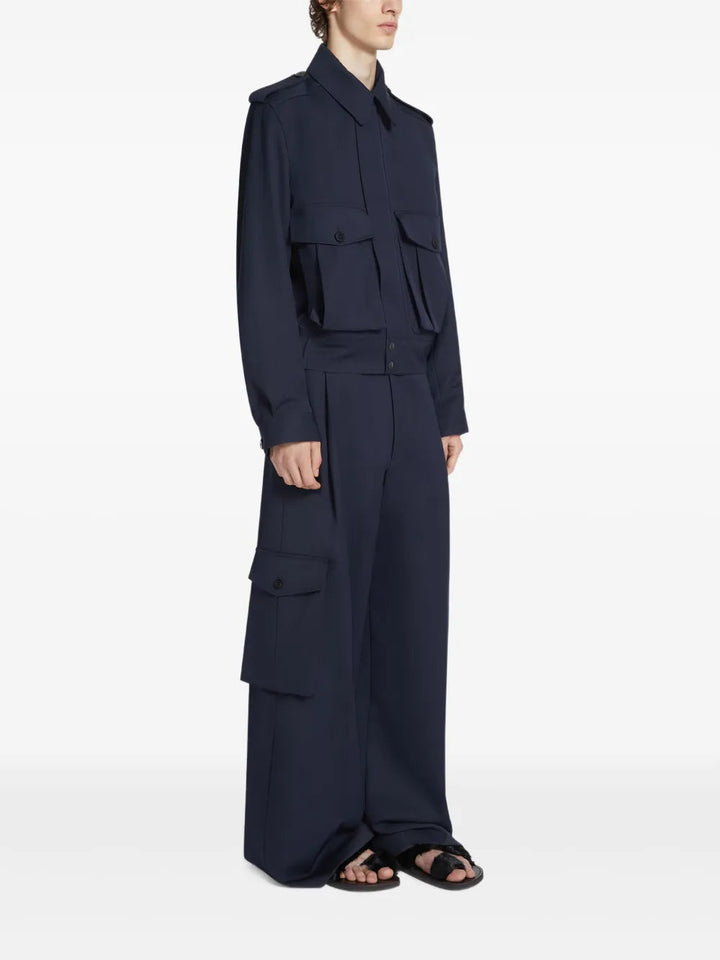 Dries Van Noten Men Piers Tris 1176 M.W.Pants Nav