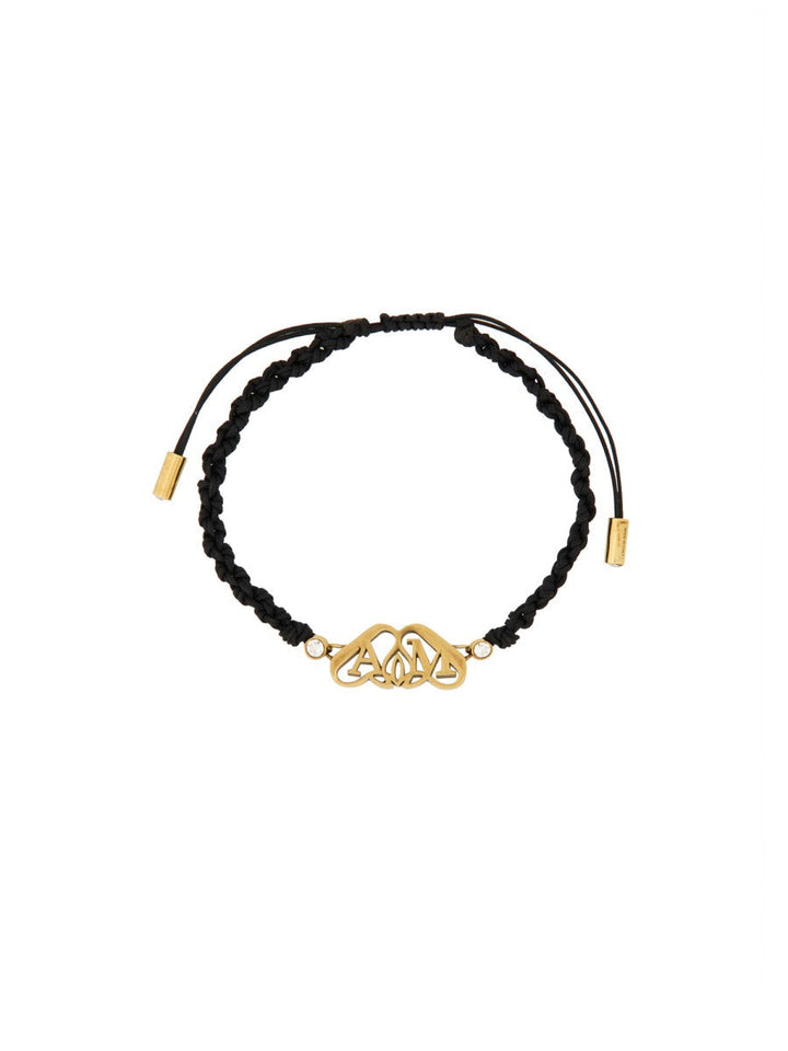 Alexander Mcqueen Women Friendship Bracelet With "Seal" Logo