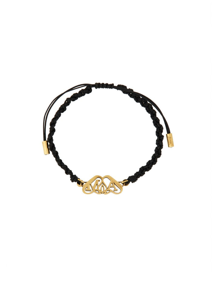 Alexander Mcqueen Women Friendship Bracelet With "Seal" Logo