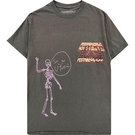 Cactus Jack by Travis Scott Open Your Eyes Tee III 'Grey'