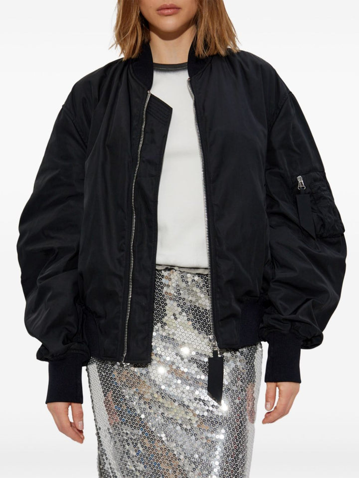 The Attico Women Bomber Jacket With Bishop Sleeves