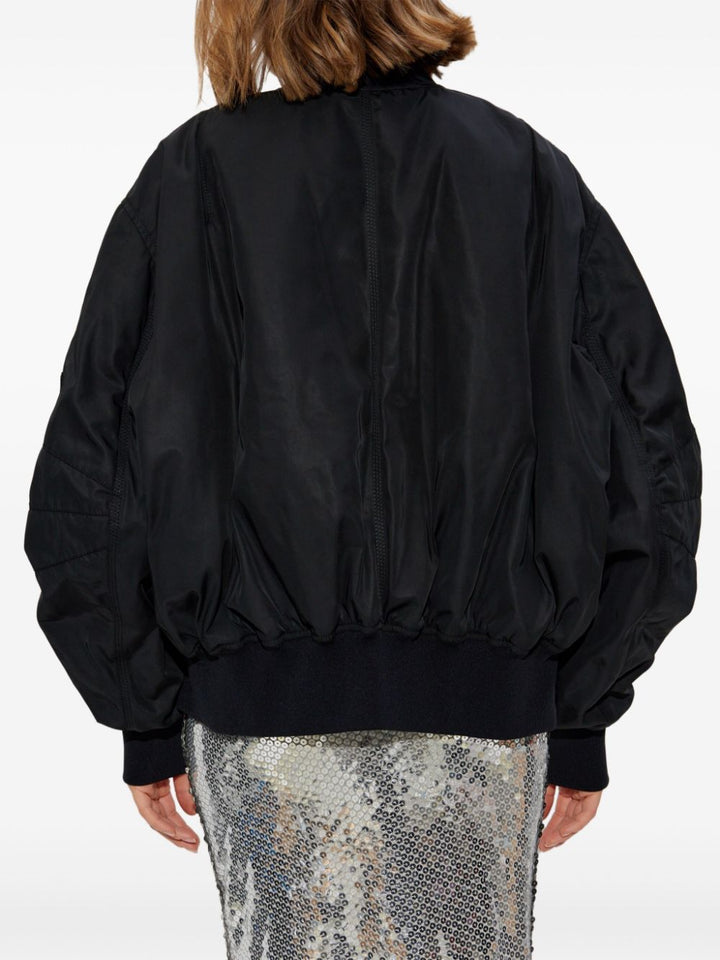 The Attico Women Bomber Jacket With Bishop Sleeves