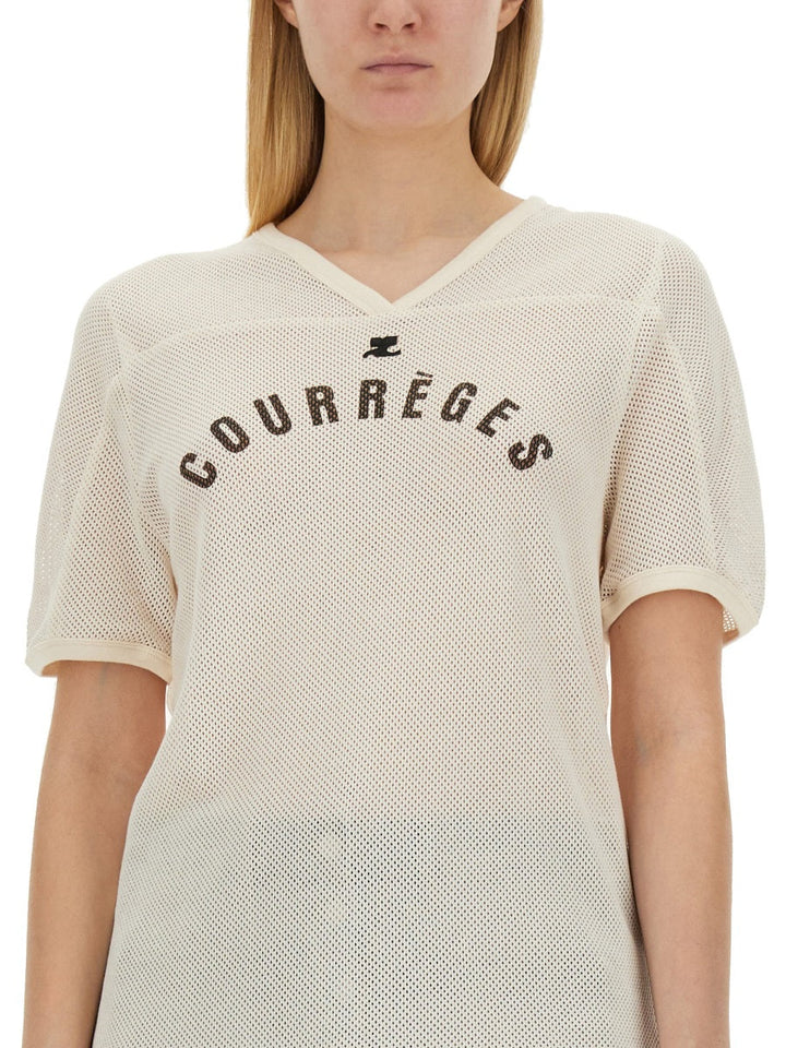 Courreges Women T-Shirt With Logo