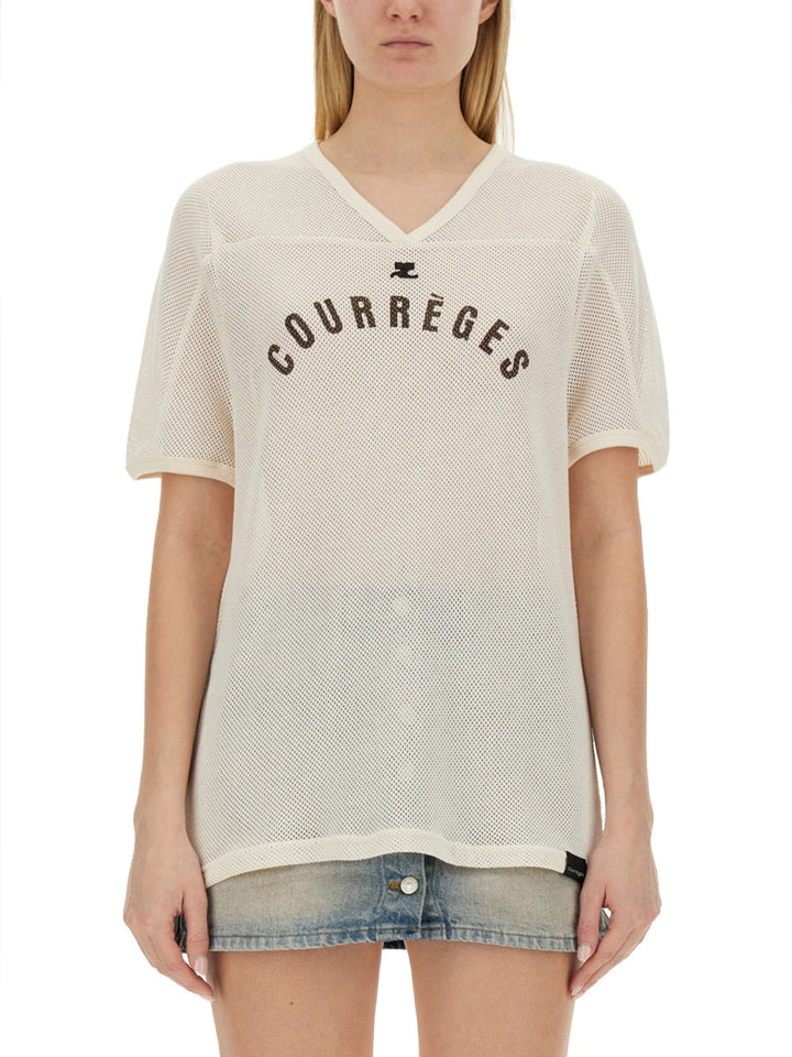 Courreges Women T-Shirt With Logo