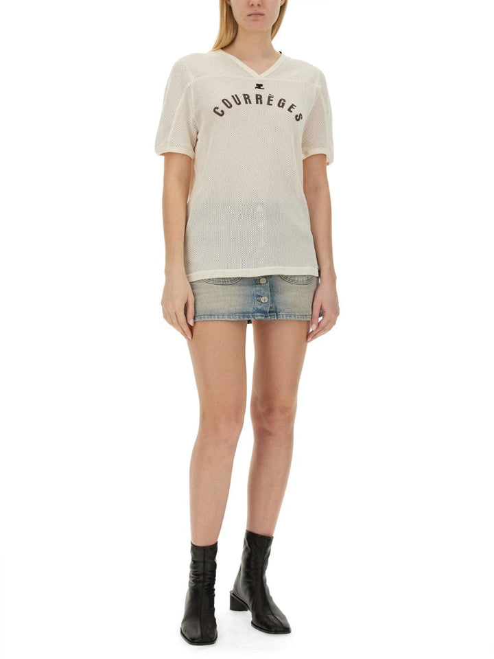 Courreges Women T-Shirt With Logo