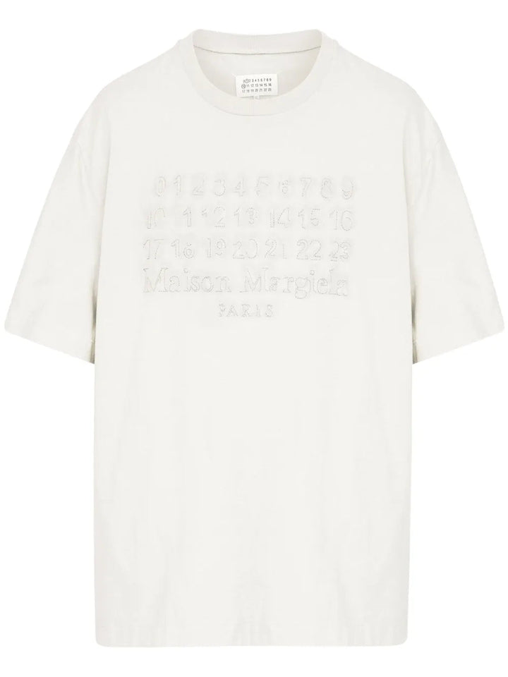 Maison Margiela Men T-Shirt With Numbers Motif