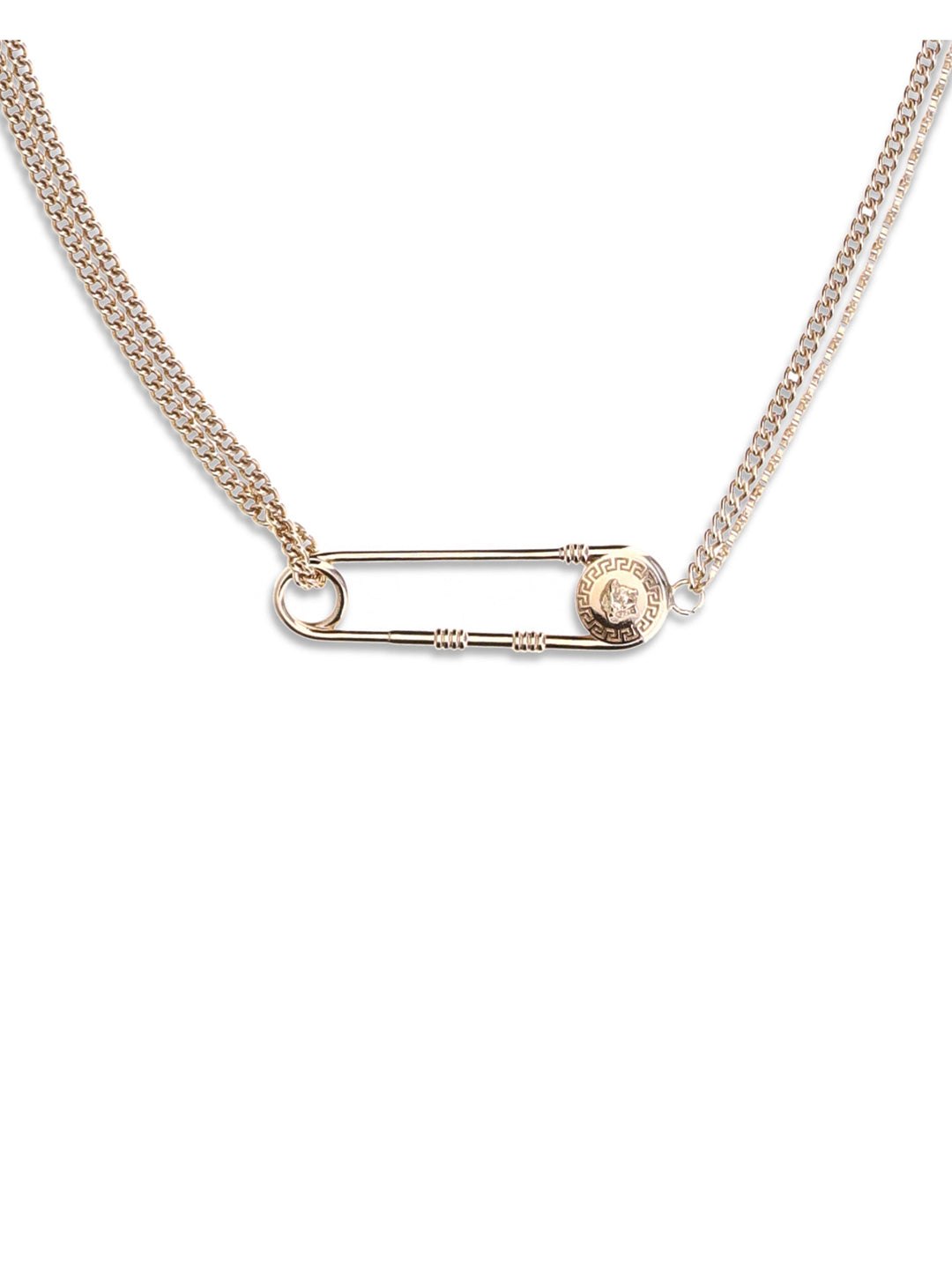 Versace Women Safety Pin Necklace