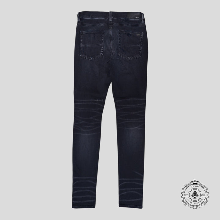 Amiri MX1 Bandana Patch Jeans in Aged Black