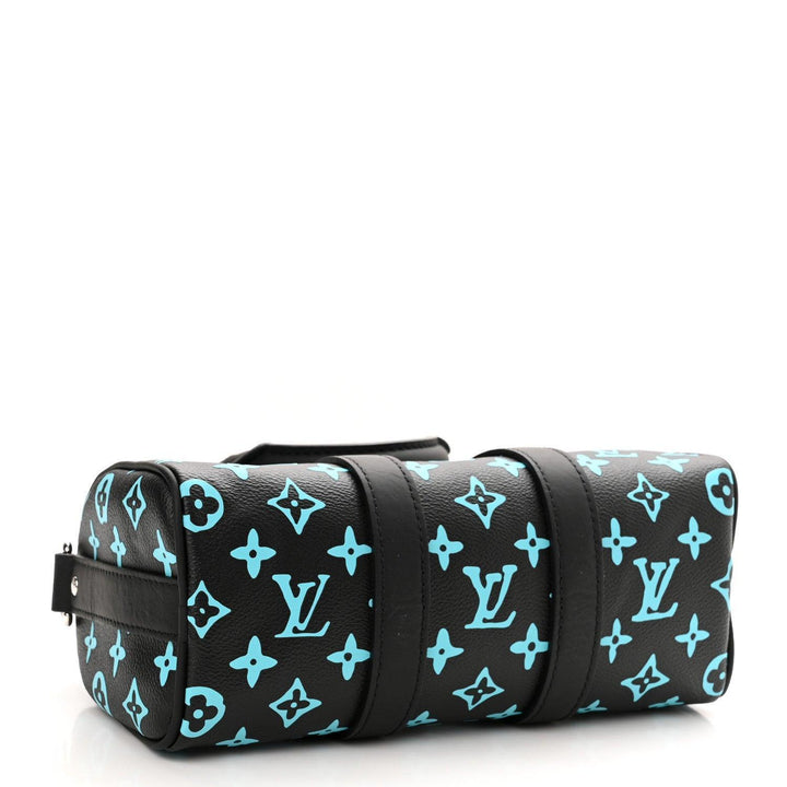 Louis Vuitton Monogram Playground Keepall Bandouliere 25 Black