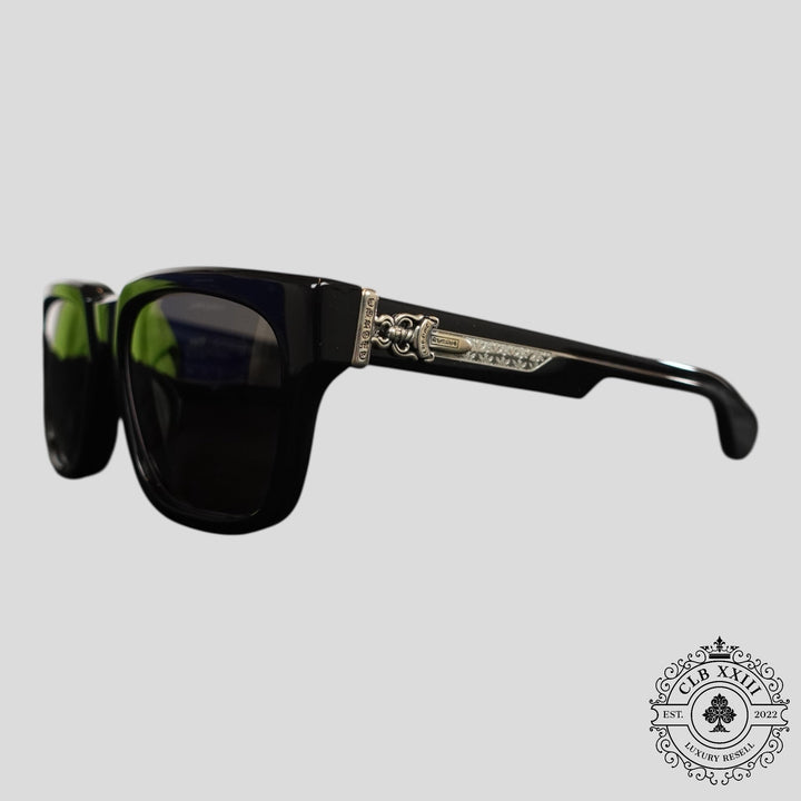 Chrome Hearts Box Officer Sunglasses in Black