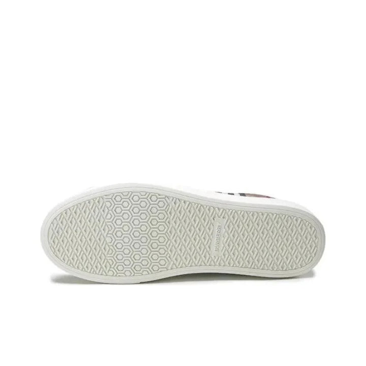 Burberry Check Print Low-Top Sneaker Dark Brown