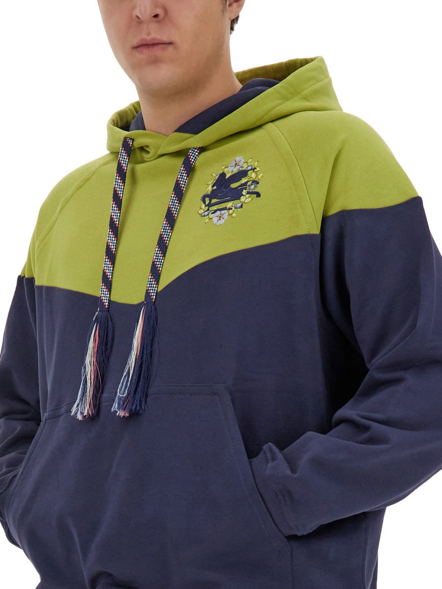 Etro Men Hooded Sweatshirt With Logo