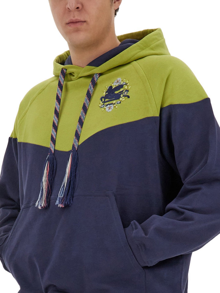Etro Men Hooded Sweatshirt With Logo
