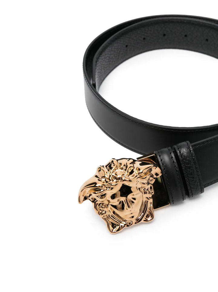 Versace Men La Medusa Leather Belt