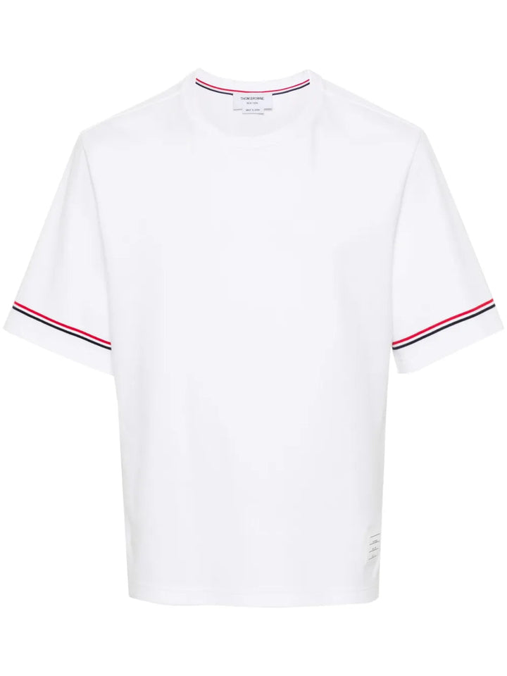Thom Browne Men Rwb Stripe T-Shirt