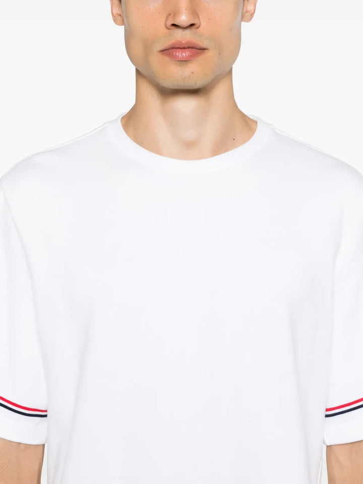 Thom Browne Men Rwb Stripe T-Shirt