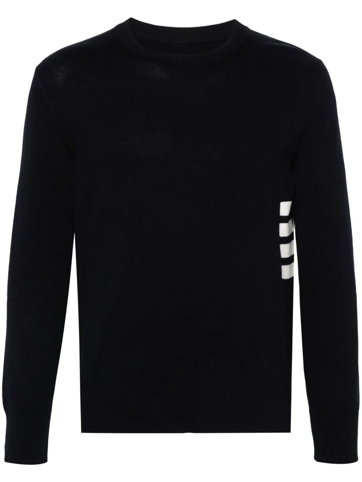 Thom Browne Men 4-Stripe Detail Sweater