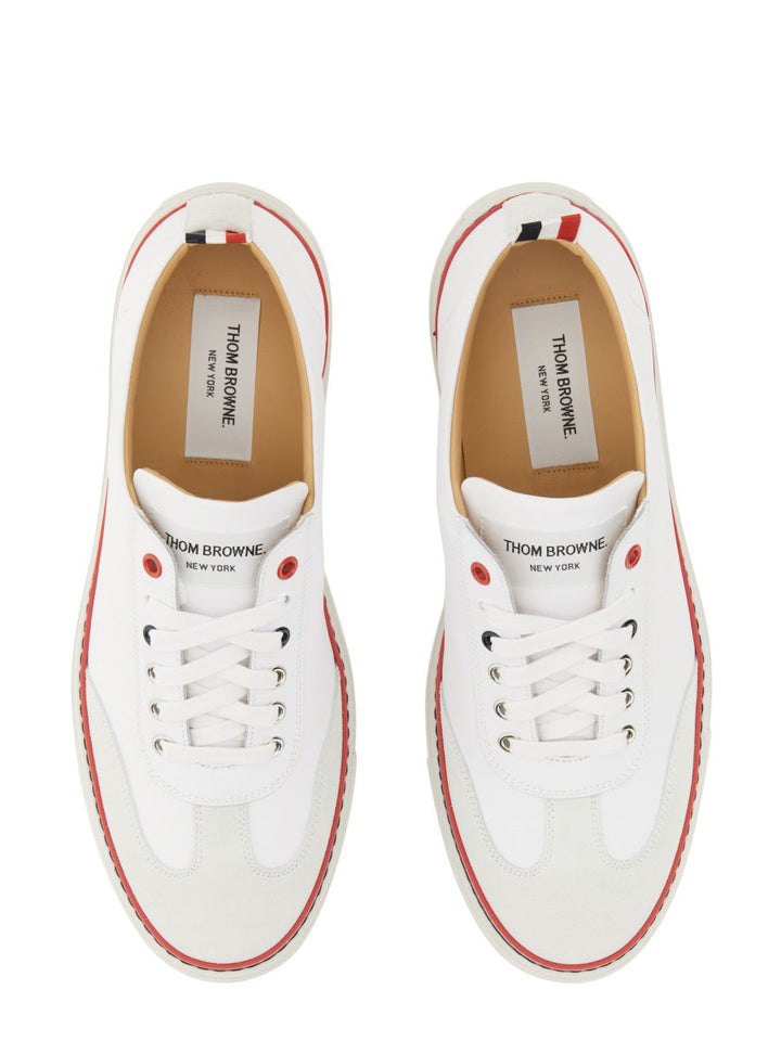 Thom Browne Men Low-Top Leather Sneaker